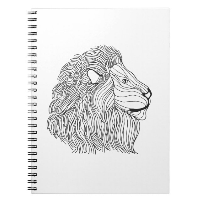 Cuaderno Cabeza inspirada 5 del león (Frente)
