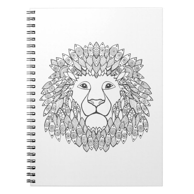 Cuaderno Cabeza inspirada del león (Frente)