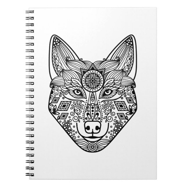 Cuaderno Cabeza inspirada del lobo (Frente)
