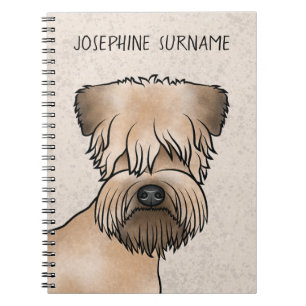 Cuaderno Cabeza Y Texto De Perro Cubierto De Ruedas De Rued