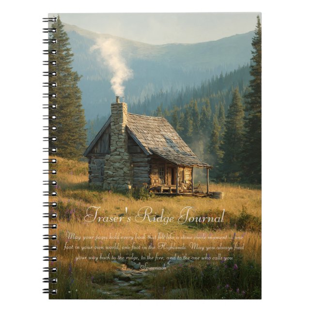 Cuaderno Cabin Sassenach en Fraser's Ridge (Frente)