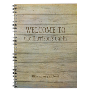 Cuaderno Cabina agradable de los pinos del lago mountain
