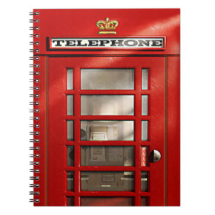 Cuaderno Cabina de teléfonos roja británica clásica