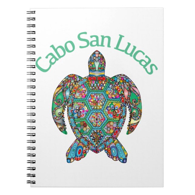 Cuaderno Cabo San Lucas Tribal Turtle (Frente)