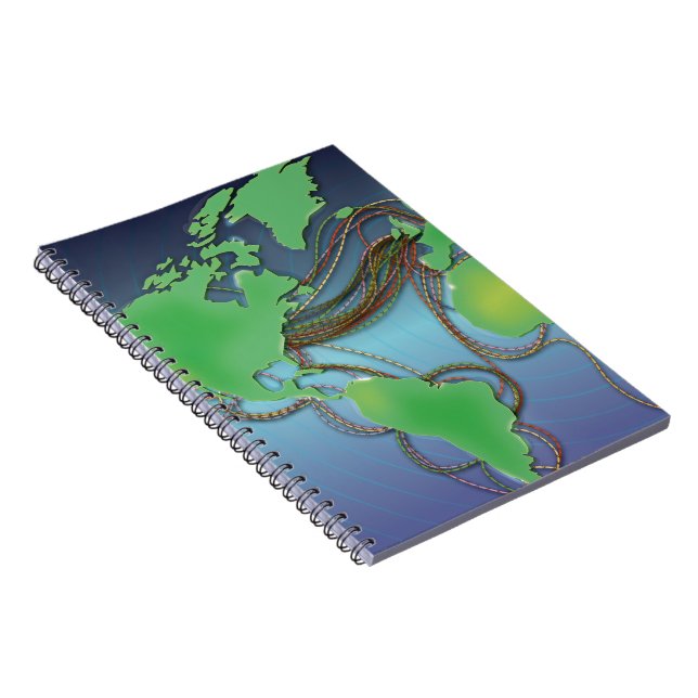 Cuaderno Cabos del mundo - Cables submarinos (Lado Derecho)