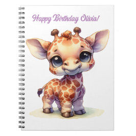 Cuaderno Cabra bebé adorable en acuarela