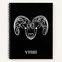 Cabra/oveja tribal negra y blanca