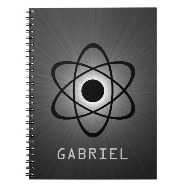 Cuaderno Caca atómica Nerdy, Gris (Frente)