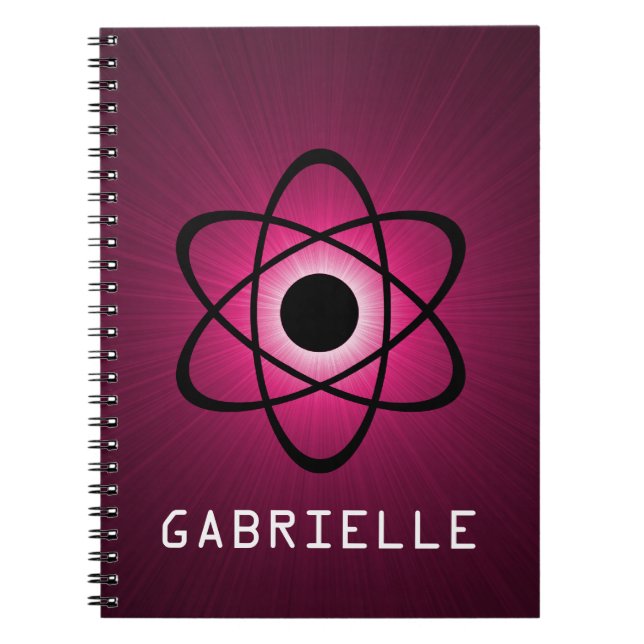 Cuaderno Caca atómica Nerdy, rosa (Frente)