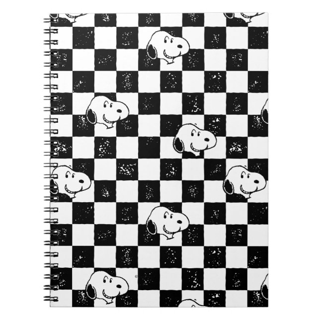 Cuaderno Cacahuetes | Bandera de Snoopy Checkered (Frente)