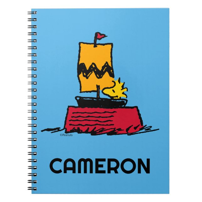 Cuaderno Cacahuetes | Barco de vela de Woodstock Snoopy Dis (Frente)
