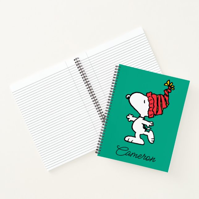 Cuaderno Cacahuetes | Capa de Beanie de Invierno Snoopy (Interior)