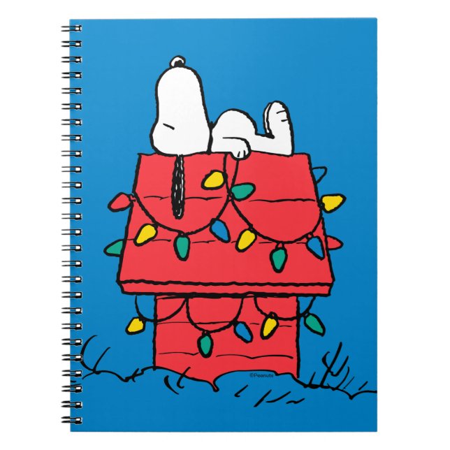 Cuaderno Cacahuetes | Casa de perros de Snoopy con luces (Frente)