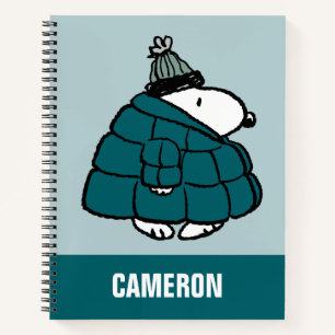 Cuaderno Cacahuetes Chaqueta Snoopy Winter Puffer