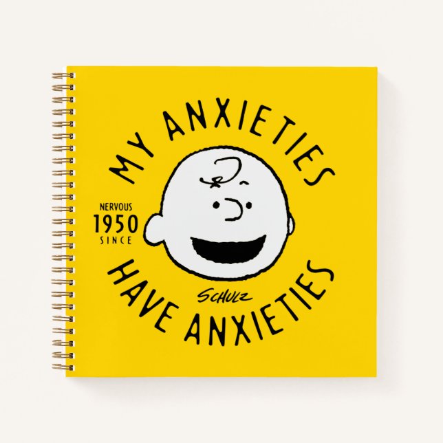 Cuaderno Cacahuetes | Charlie Brown Nervous desde 1950 (Anverso)