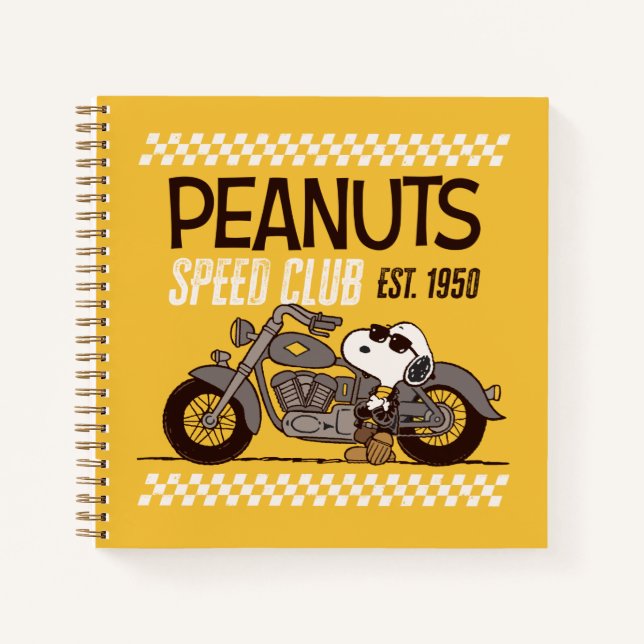 Cuaderno Cacahuetes | Club de velocidad Snoopy (Anverso)