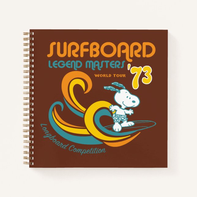 Cuaderno Cacahuetes | Concurso Snoopy Surfboard Longboard (Anverso)