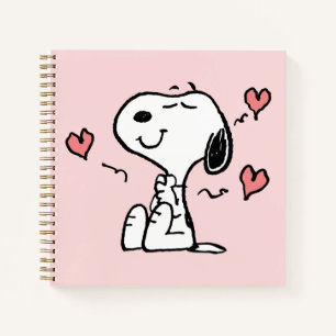 Cuaderno Cacahuetes   Corazones Snoopy