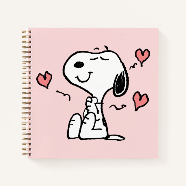 Cuaderno Cacahuetes | Corazones Snoopy (Anverso)