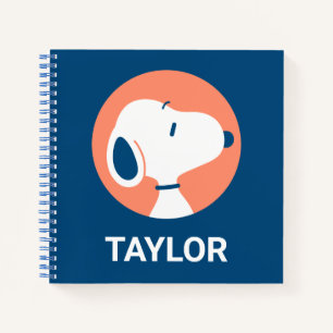Cuaderno Cacahuetes Deco azul oscuro de Snoopy Añadir s