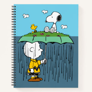 Cuaderno Cacahuetes Día Soleado Día Lluvioso Mitad y Mita