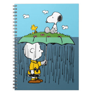 Cuaderno Cacahuetes Día Soleado Día Lluvioso Mitad y Mita