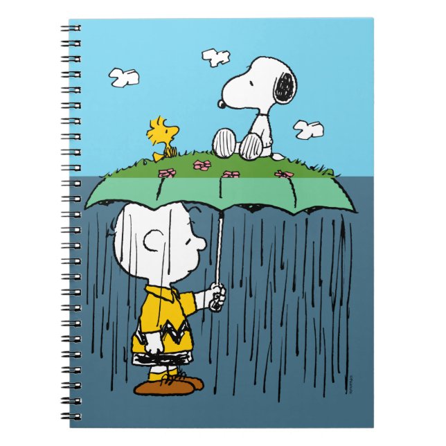 Cuaderno Cacahuetes | Día Soleado Día Lluvioso Mitad y Mita (Frente)