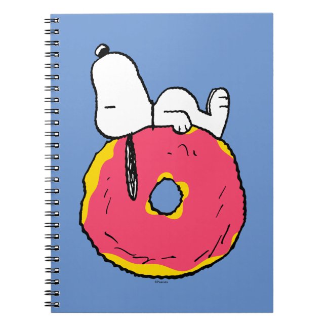 Cuaderno Cacahuetes | Donut rosado Snoopy (Frente)