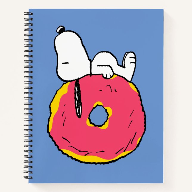 Cuaderno Cacahuetes | Donut rosado Snoopy (Anverso)