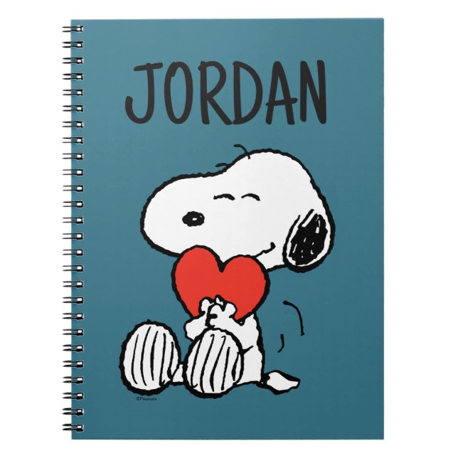 Cuaderno Cacahuetes | EL DÍA DE SAN VALENTÍN | Snoopy Heart (Frente)