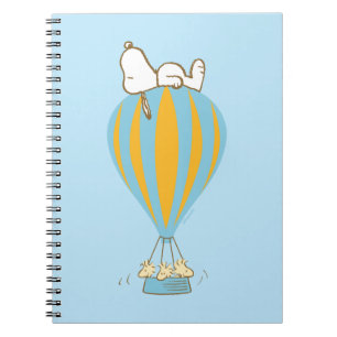 Cuaderno Cacahuetes   Globo de aire caliente Snoopy & Woods