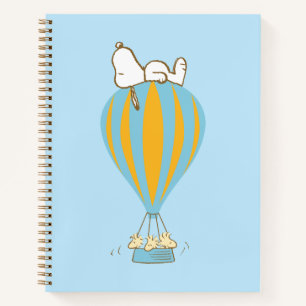 Cuaderno Cacahuetes   Globo de aire caliente Snoopy & Woods