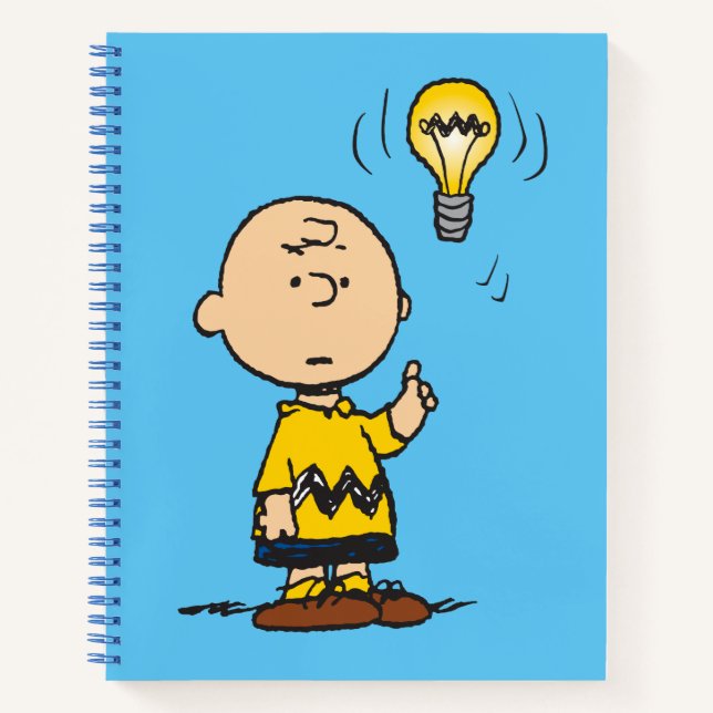 Cuaderno Cacahuetes | Idea de Charlie Brown sobre la bombil (Anverso)