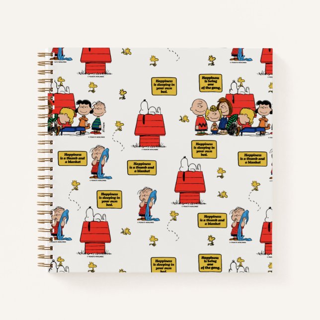 Cuaderno Cacahuetes | La felicidad es... (Anverso)