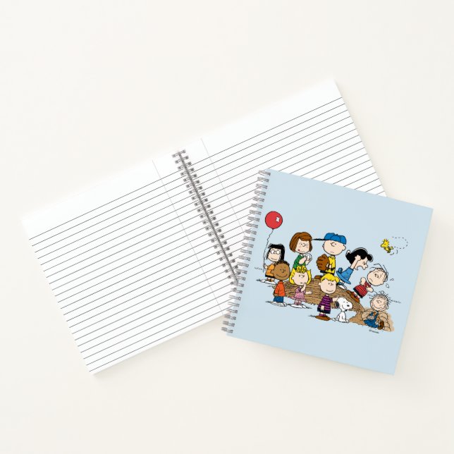 Cuaderno Cacahuetes | La pandilla en la libra del lanzador (Interior)