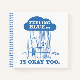 Cuaderno Cacahuetes   La Sensación De Azul Snoopy También E