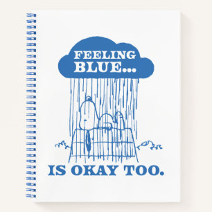 Cuaderno Cacahuetes   La Sensación De Azul Snoopy También E