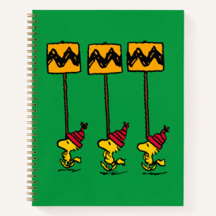 Cuaderno Cacahuetes Marcha del Rótulo Woodstock & Friends