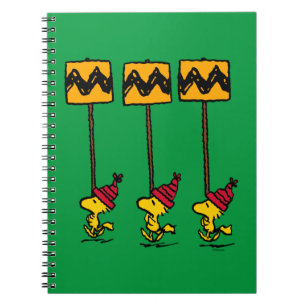 Cuaderno Cacahuetes Marcha del Rótulo Woodstock & Friends