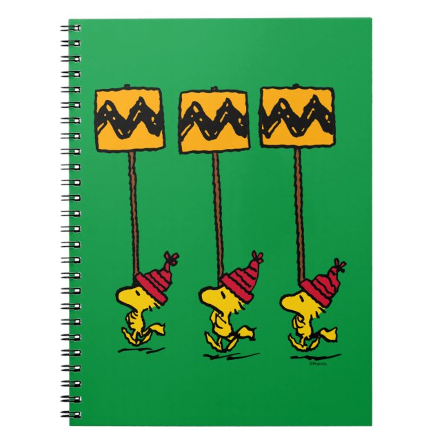 Cuaderno Cacahuetes | Marcha del Rótulo Woodstock & Friends (Frente)