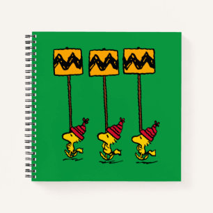 Cuaderno Cacahuetes Marcha del Rótulo Woodstock & Friends