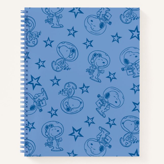 Cuaderno Cacahuetes | Modelo de astronauta espacial azul Sn (Anverso)
