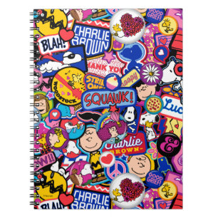 Cuaderno Cacahuetes   Patrón de parches de mixtape