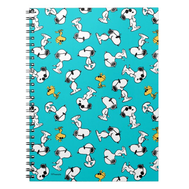 Cuaderno Cacahuetes | Patrón Snoopy & Gafas de sol (Frente)