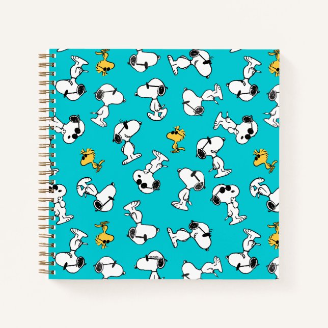 Cuaderno Cacahuetes | Patrón Snoopy & Gafas de sol (Anverso)