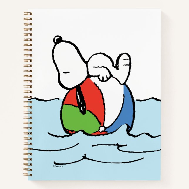 Cuaderno Cacahuetes | Playa Snoopy Beach Ball (Anverso)