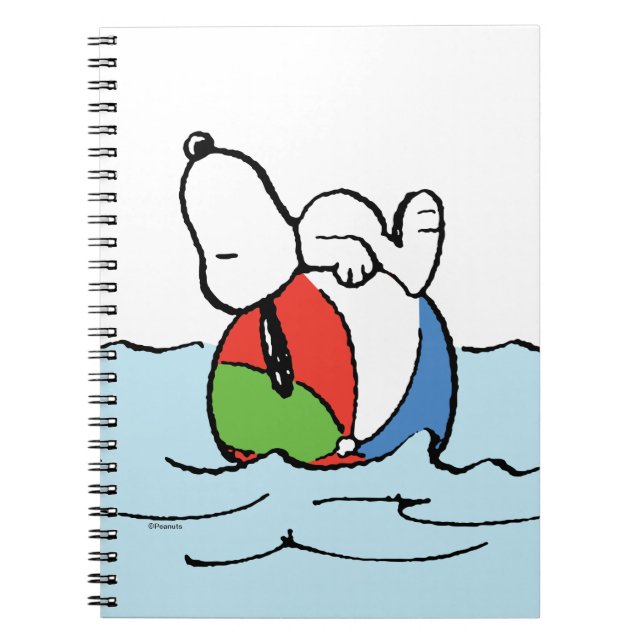 Cuaderno Cacahuetes | Playa Snoopy Beach Ball (Frente)