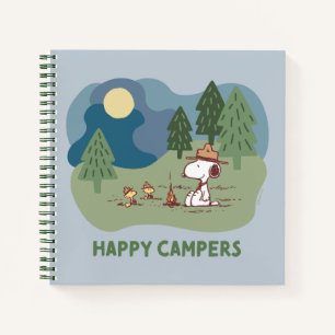 Cuaderno Cacahuetes   Sitio del campamento de Snoopy y Wood