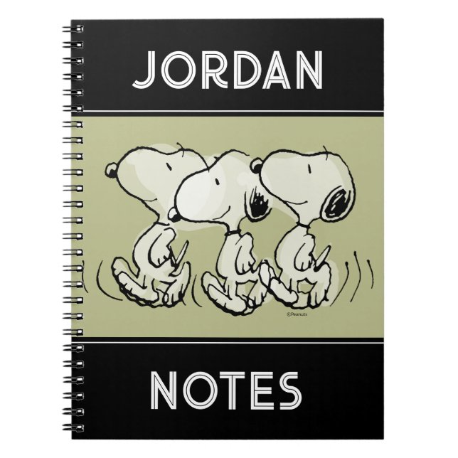 Cuaderno Cacahuetes | Snoopy anda erguido (Frente)