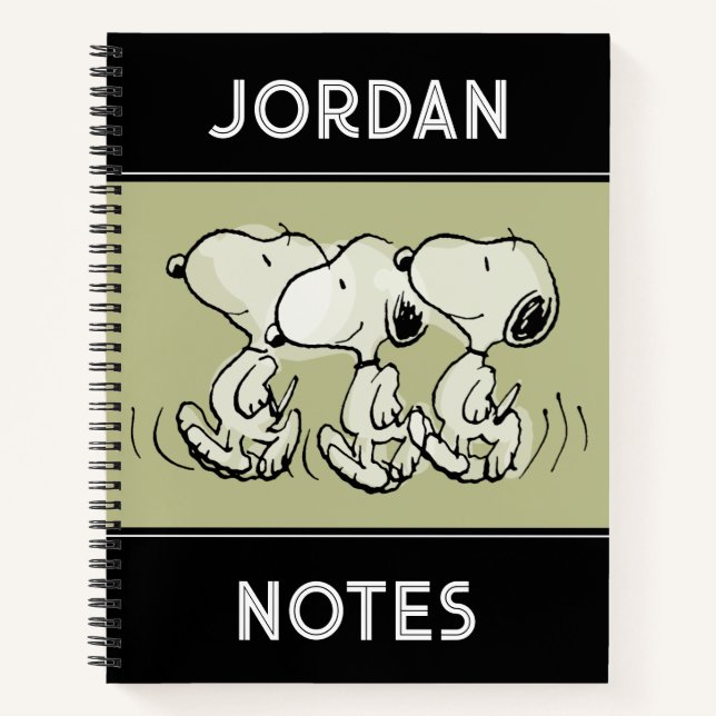 Cuaderno Cacahuetes | Snoopy de pie (Anverso)